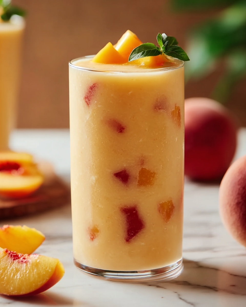 Iced Peach Colada Recipe - Recipe Image