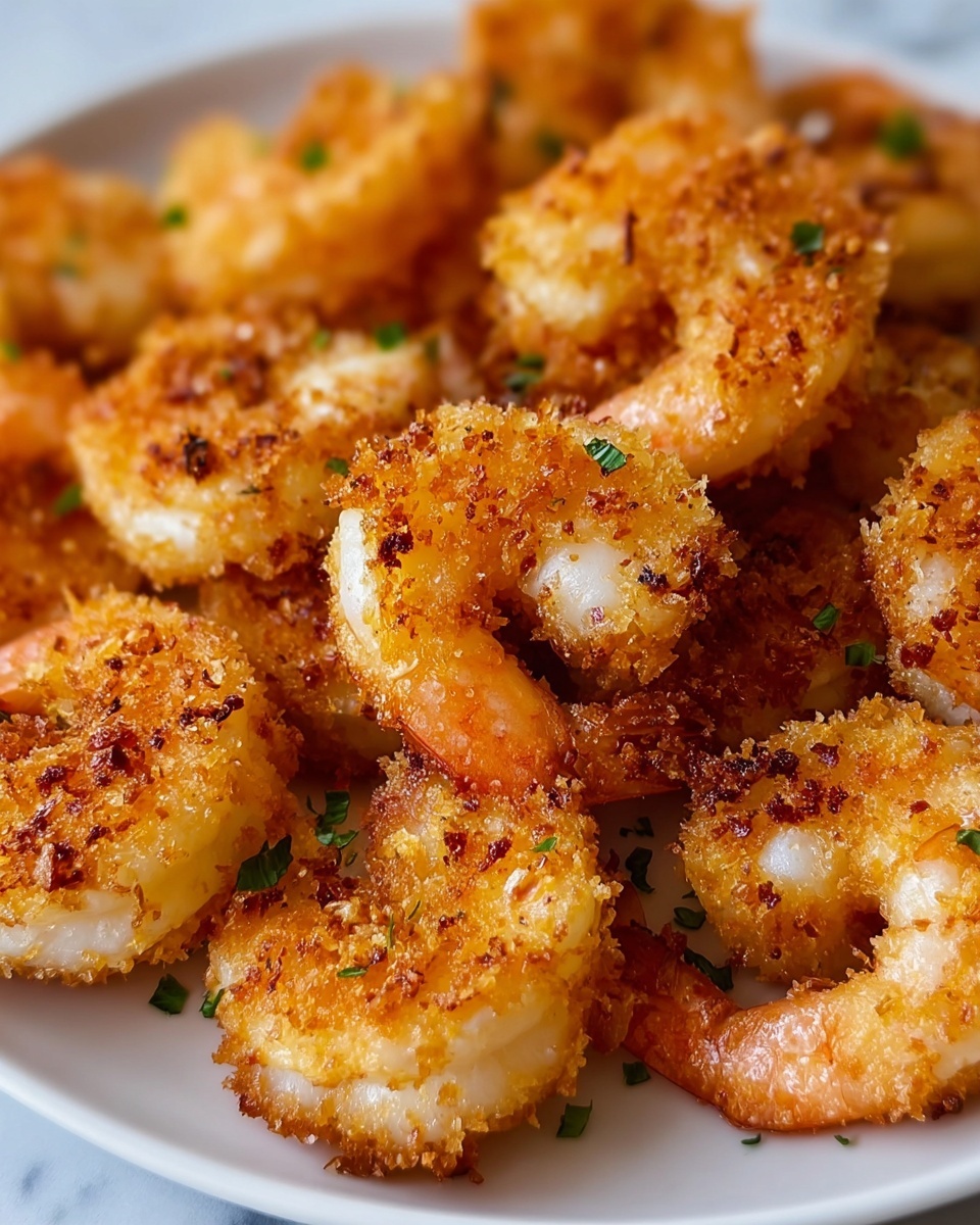Parmesan Crusted Garlic Shrimp Recipe - Recipe Image