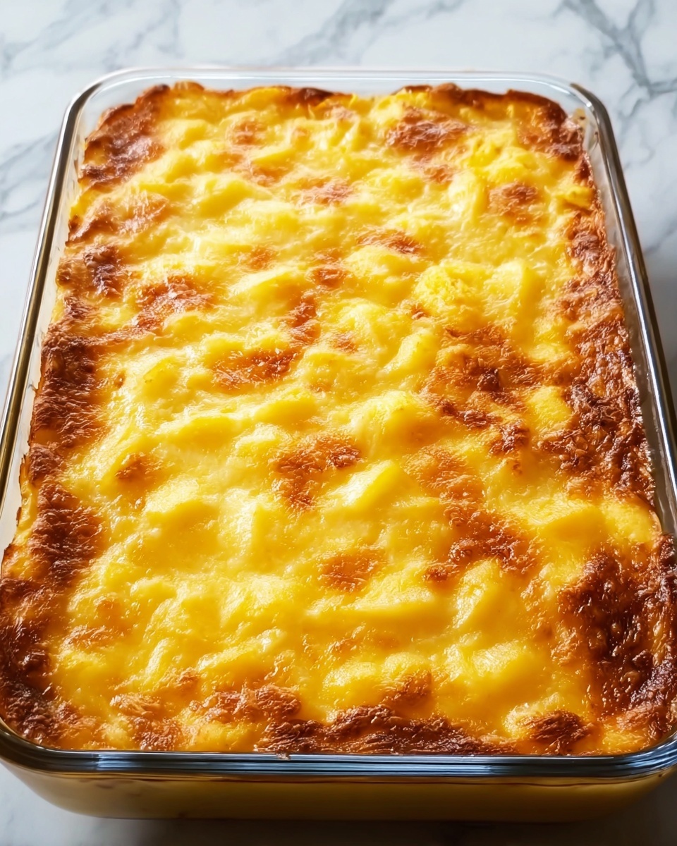 Sweet and Savory Pineapple Casserole with Cheddar and Ritz Crackers Recipe - Recipe Image