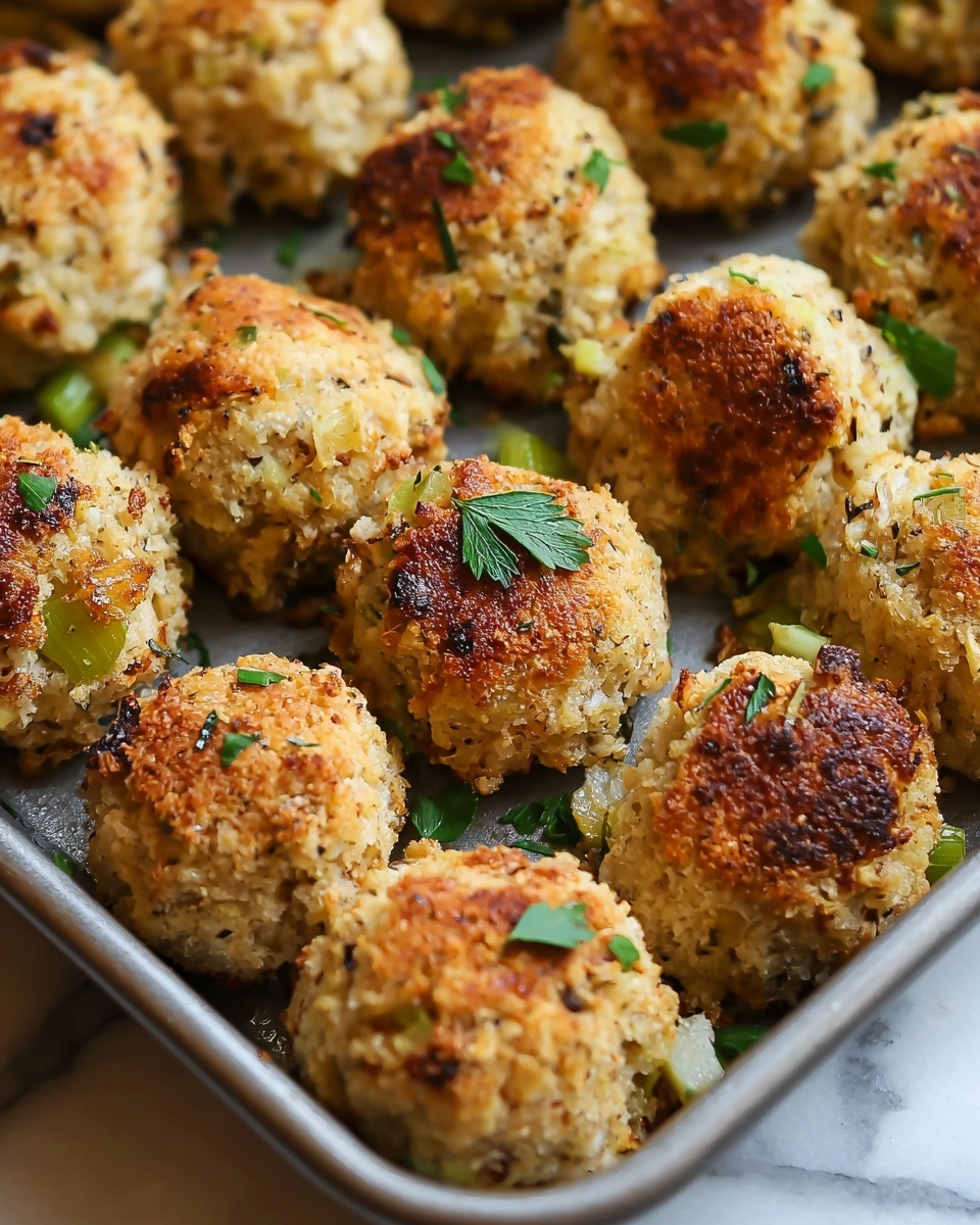 Turkey Stuffing Balls Recipe - Recipe Image