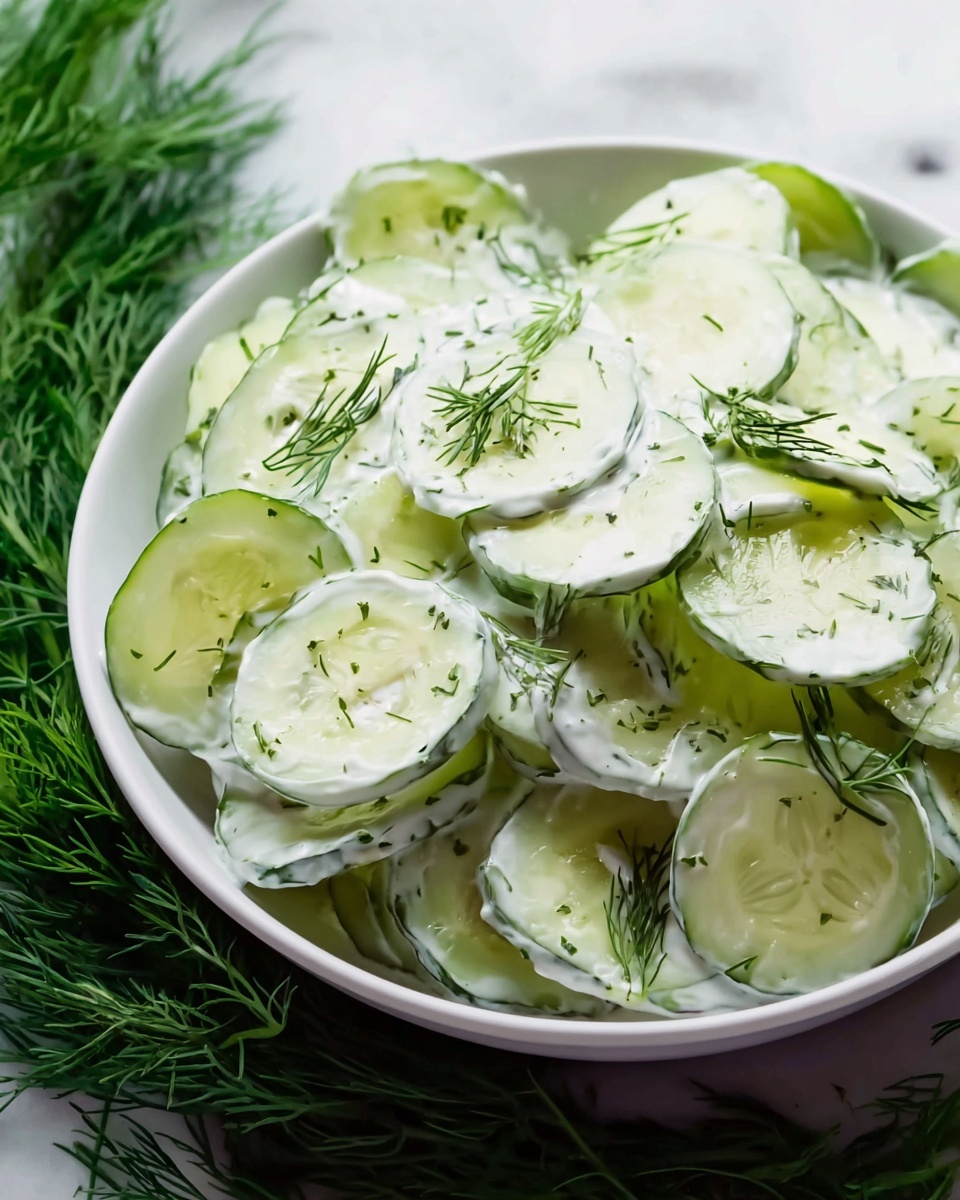 Creamy Cucumber Dill Salad Recipe - Recipe Image