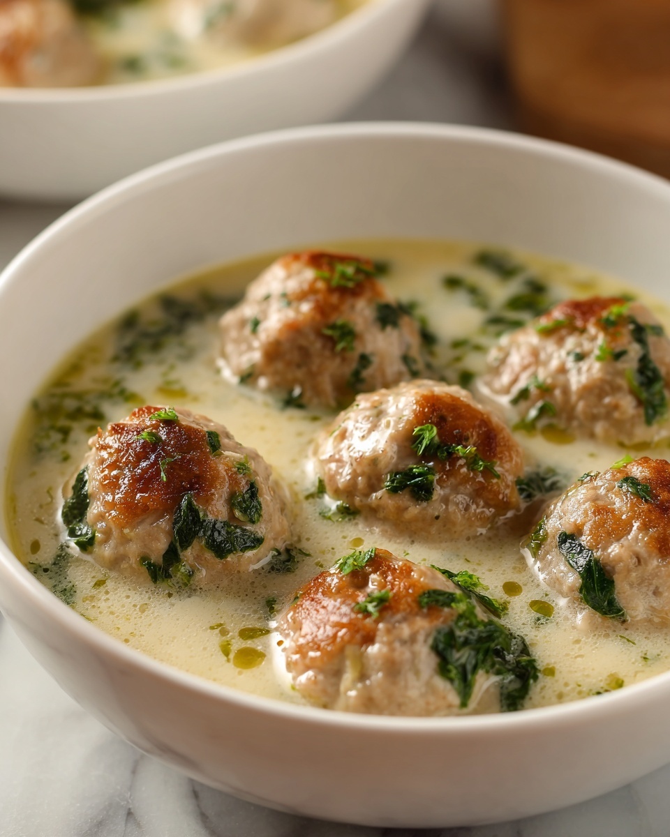 Mini Turkey Meatball Italian Wedding Soup Recipe - Recipe Image