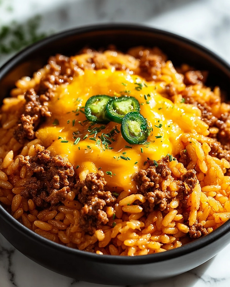 One-Pot Cheeseburger Orzo Skillet Recipe - Recipe Image