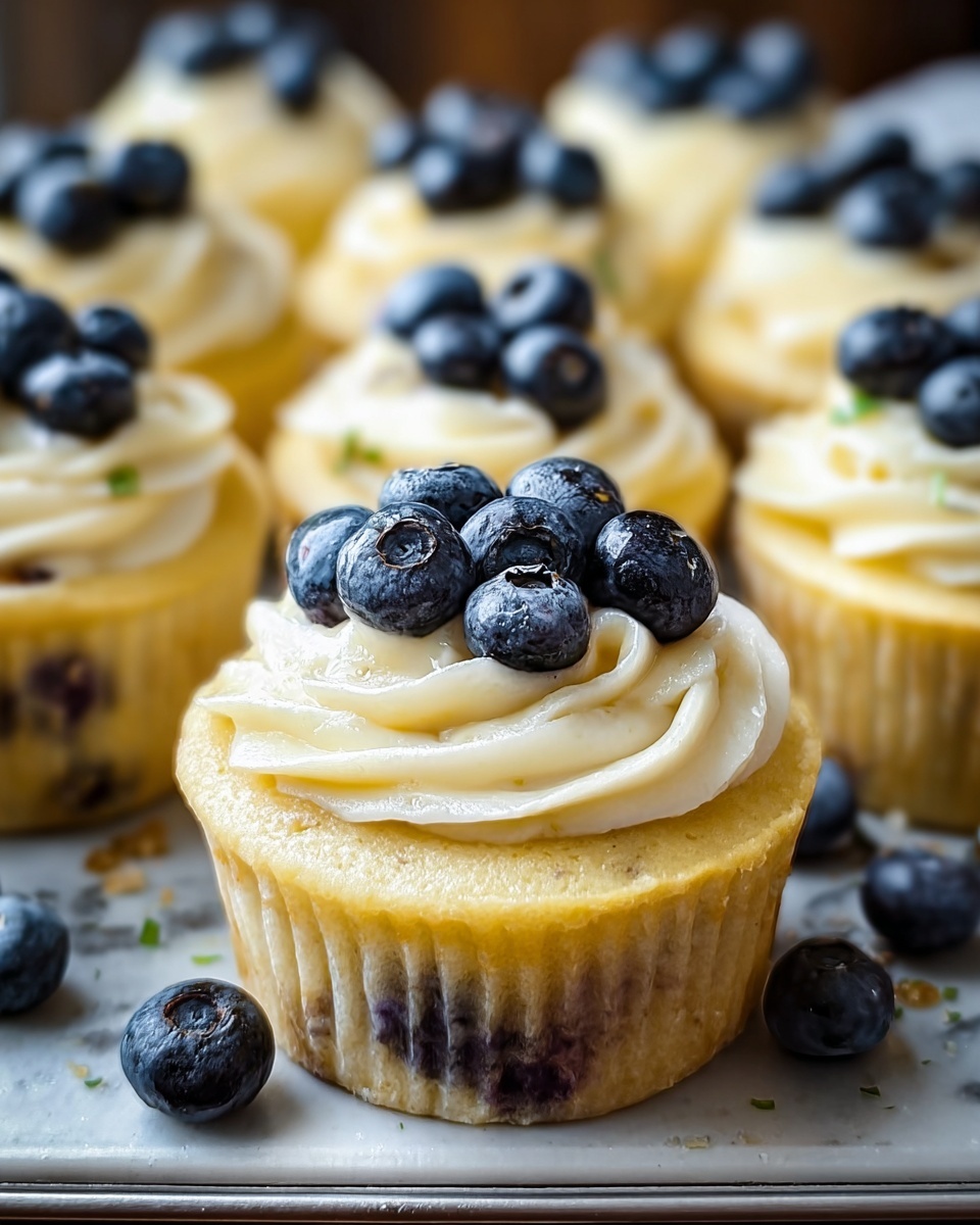 White Chocolate Blueberry Cupcakes Recipe - Recipe Image