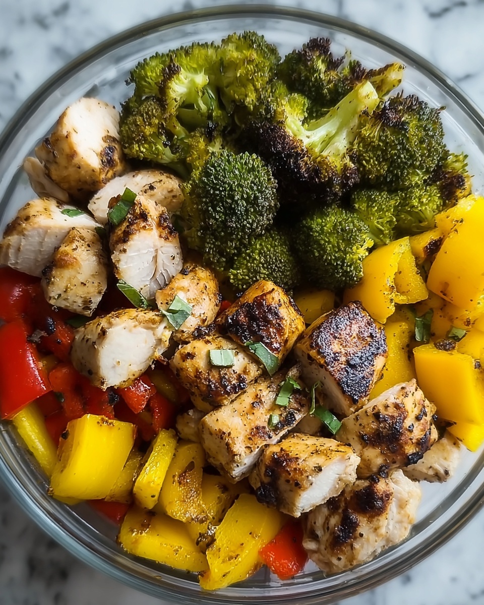 Grilled Chicken with Roasted Vegetables Bowl Recipe - Recipe Image