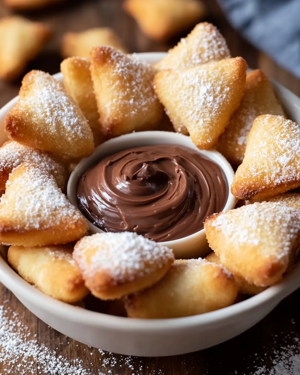 Baked Churro Chips with Chocolate Ganache Dip Recipe - Recipe Image
