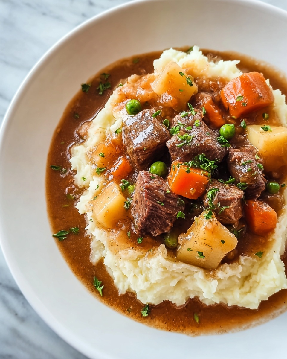 Irish Beef Stew with Mashed Potatoes Recipe - Recipe Image