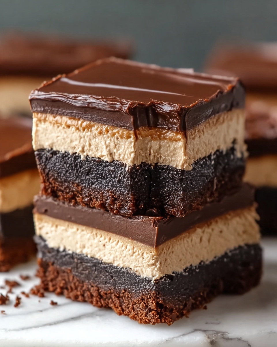 Fudgy Layered Irish Mocha Brownies Recipe - Recipe Image