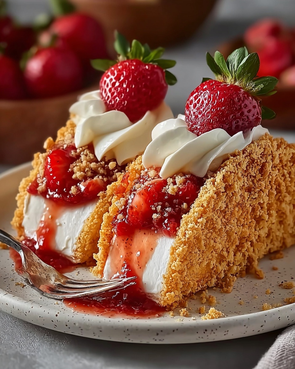 Strawberry Crunch Cheesecake Tacos Recipe - Recipe Image