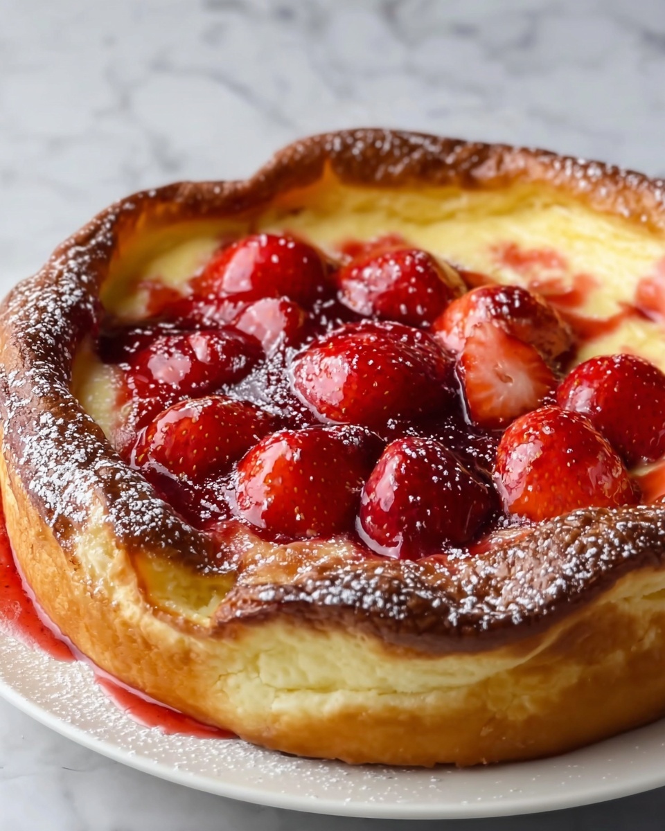 Roasted Strawberry Dutch Baby Recipe - Recipe Image