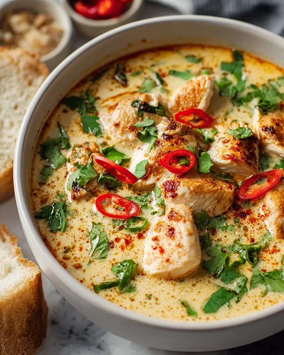 Crock Pot Creamy Chicken Parmesan Soup Recipe - Recipe Image