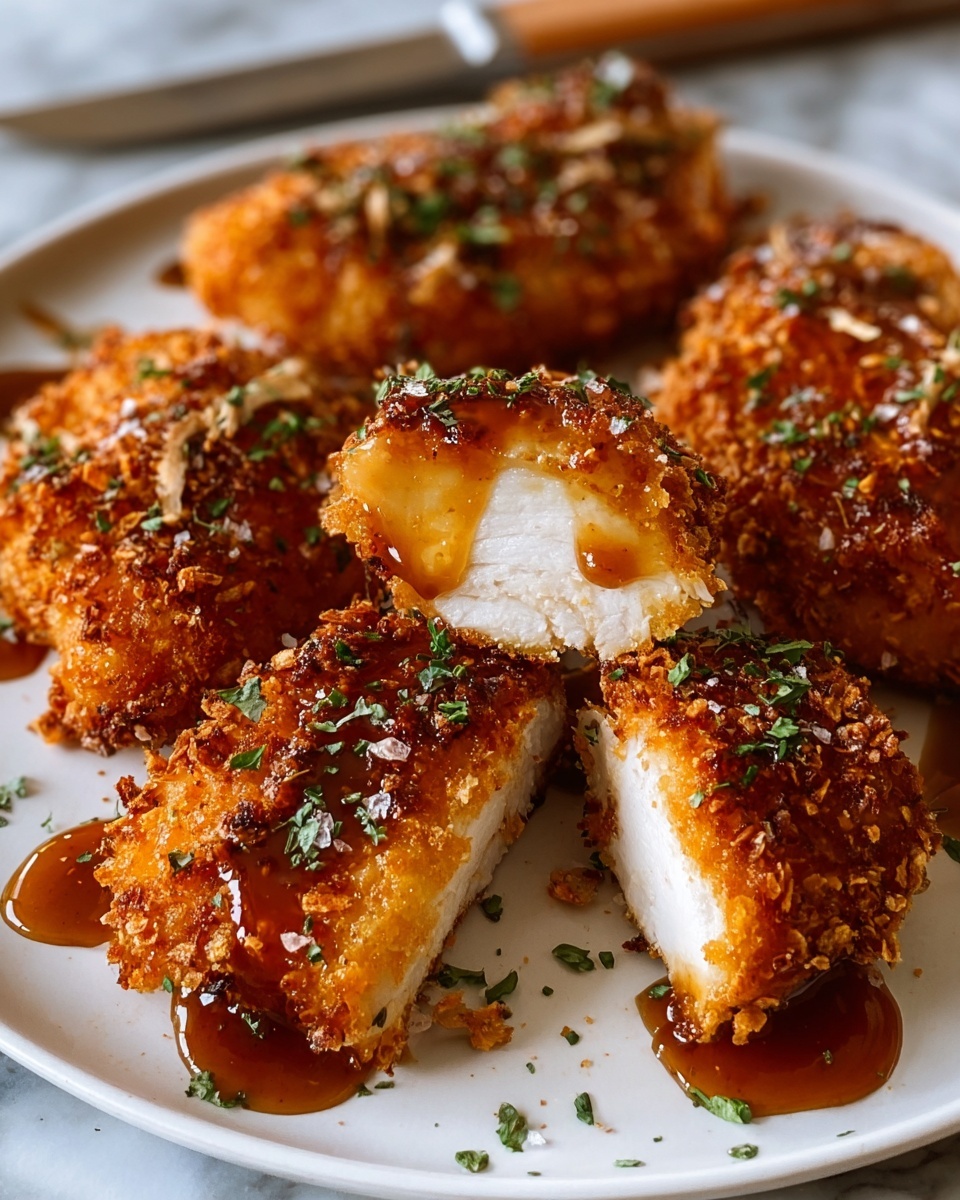 Baked Crunchy Hot Honey Chicken Recipe - Recipe Image