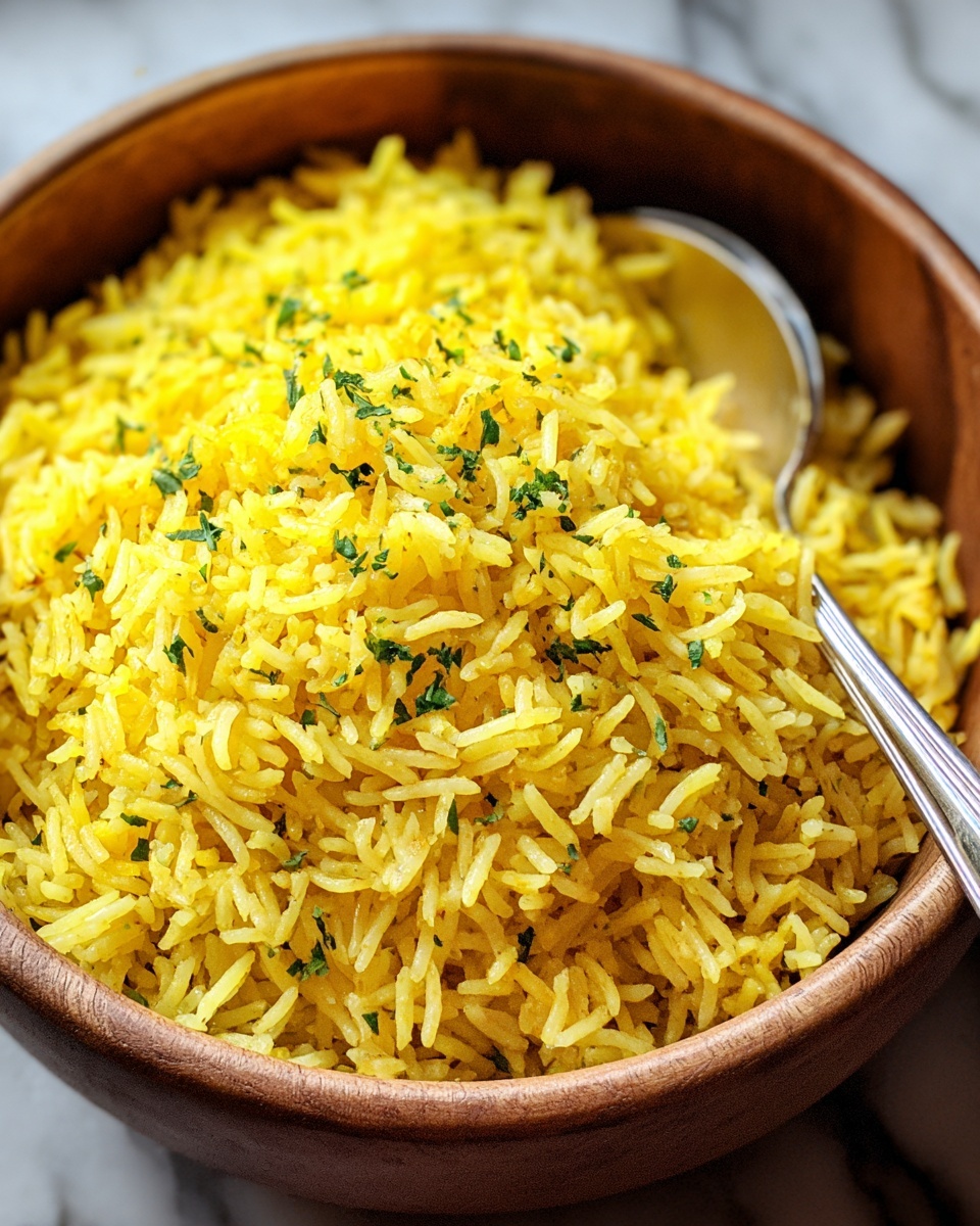 Garlic Turmeric Rice Recipe - Recipe Image