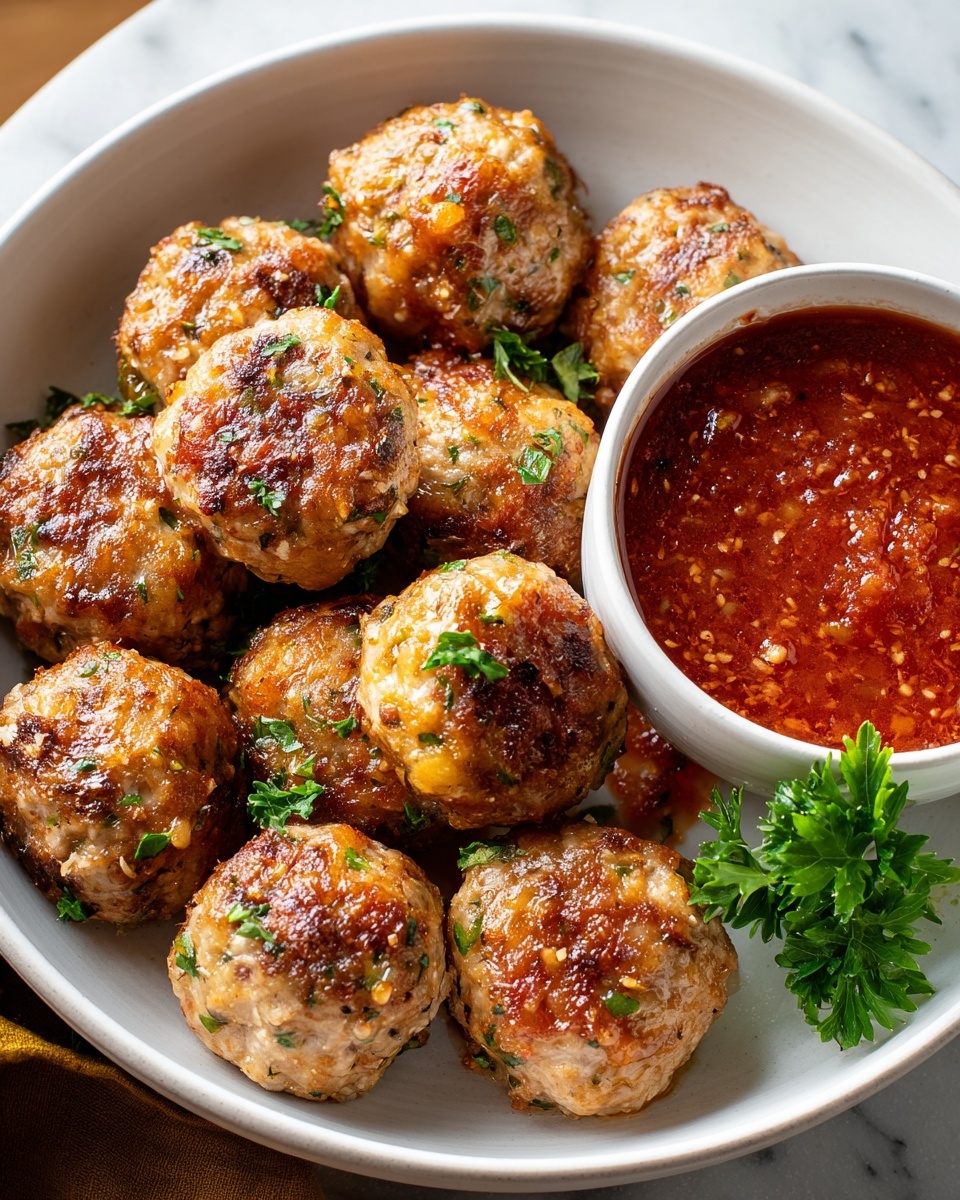 Easy Baked Chicken Meatballs for Family Meals Recipe - Recipe Image