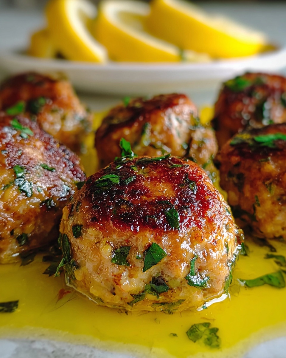 Lemon Pepper Chicken Meatballs Recipe - Recipe Image