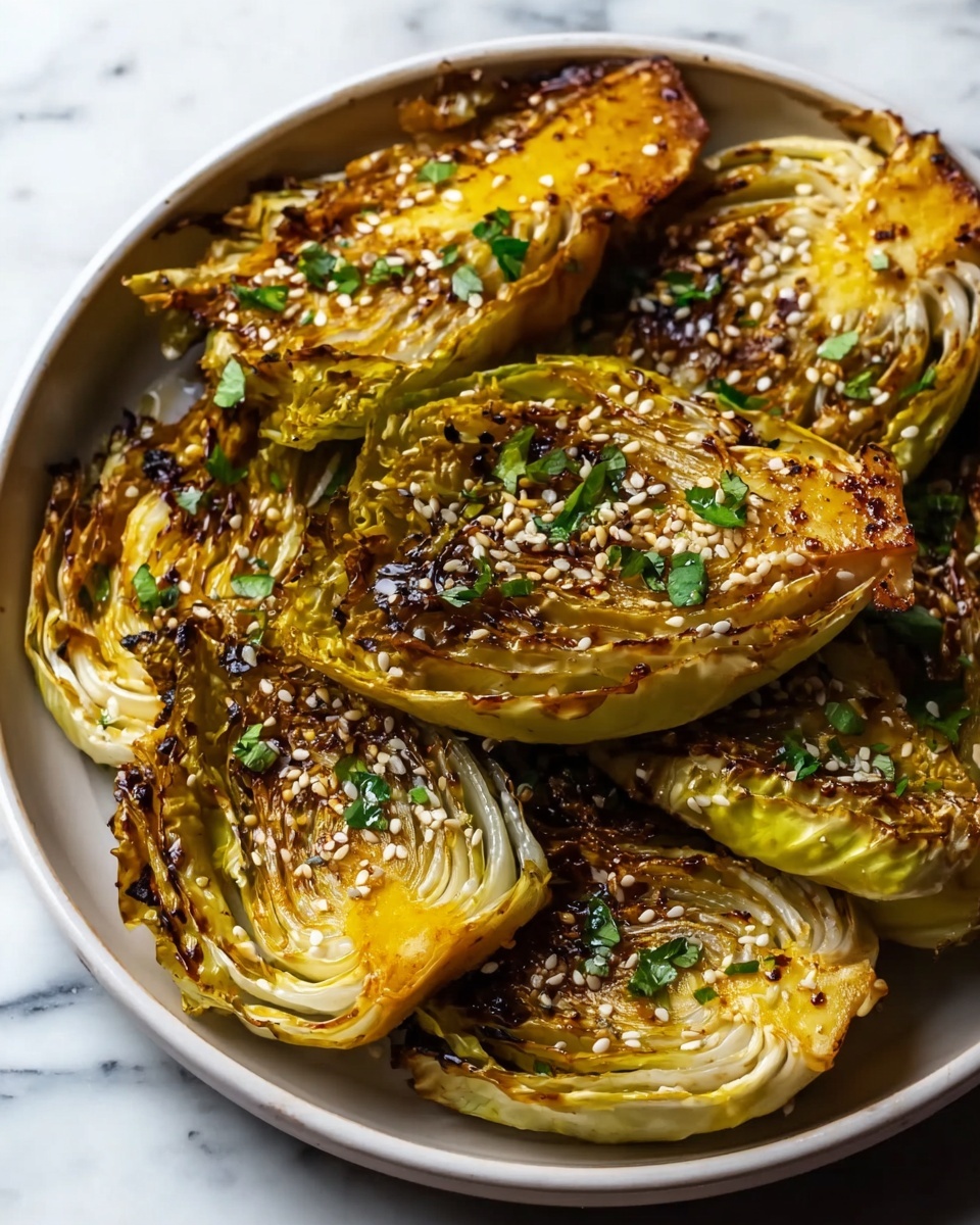 Miso Butter Roasted Cabbage Wedges Recipe - Recipe Image