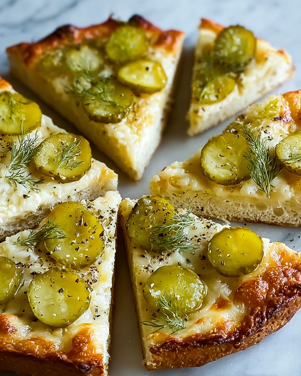 Dill Pickle Focaccia Bread Recipe - Recipe Image
