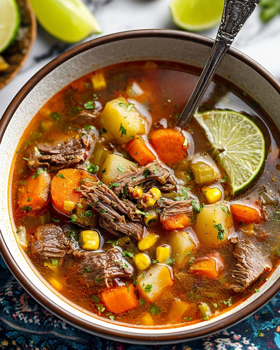 Caldo de Res (Mexican Beef Vegetable Soup) Recipe - Recipe Image