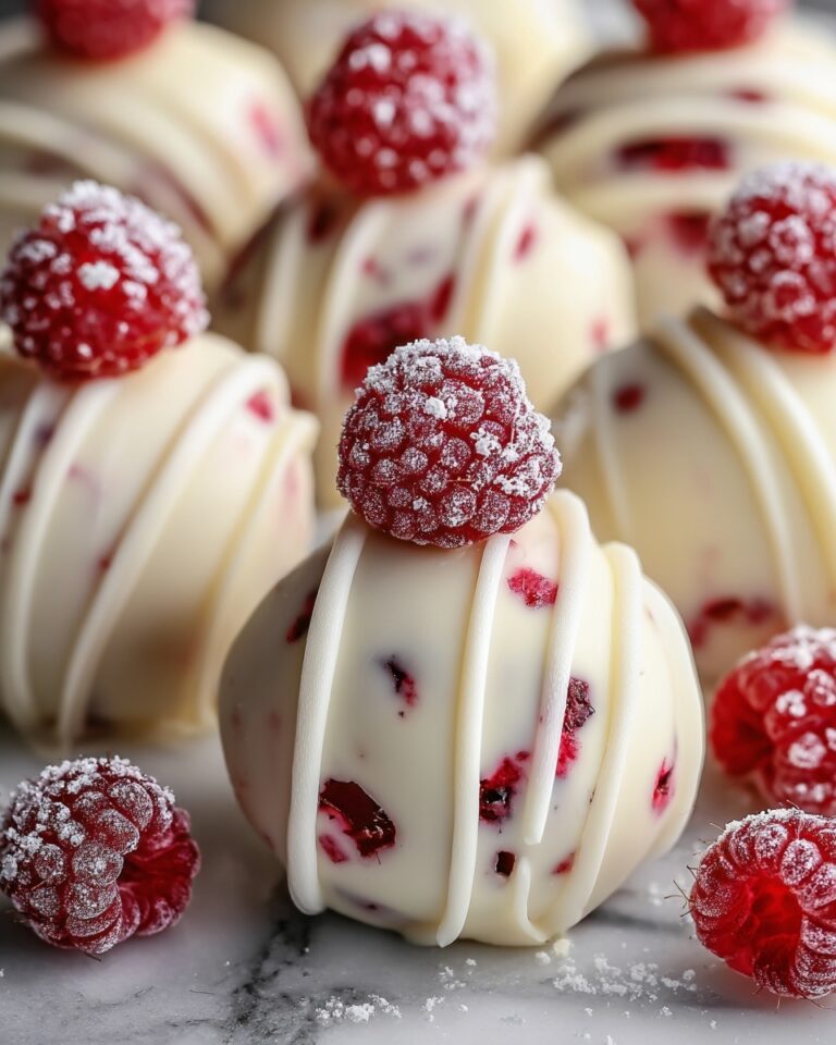 White Chocolate Raspberry Cheesecake Balls Recipe