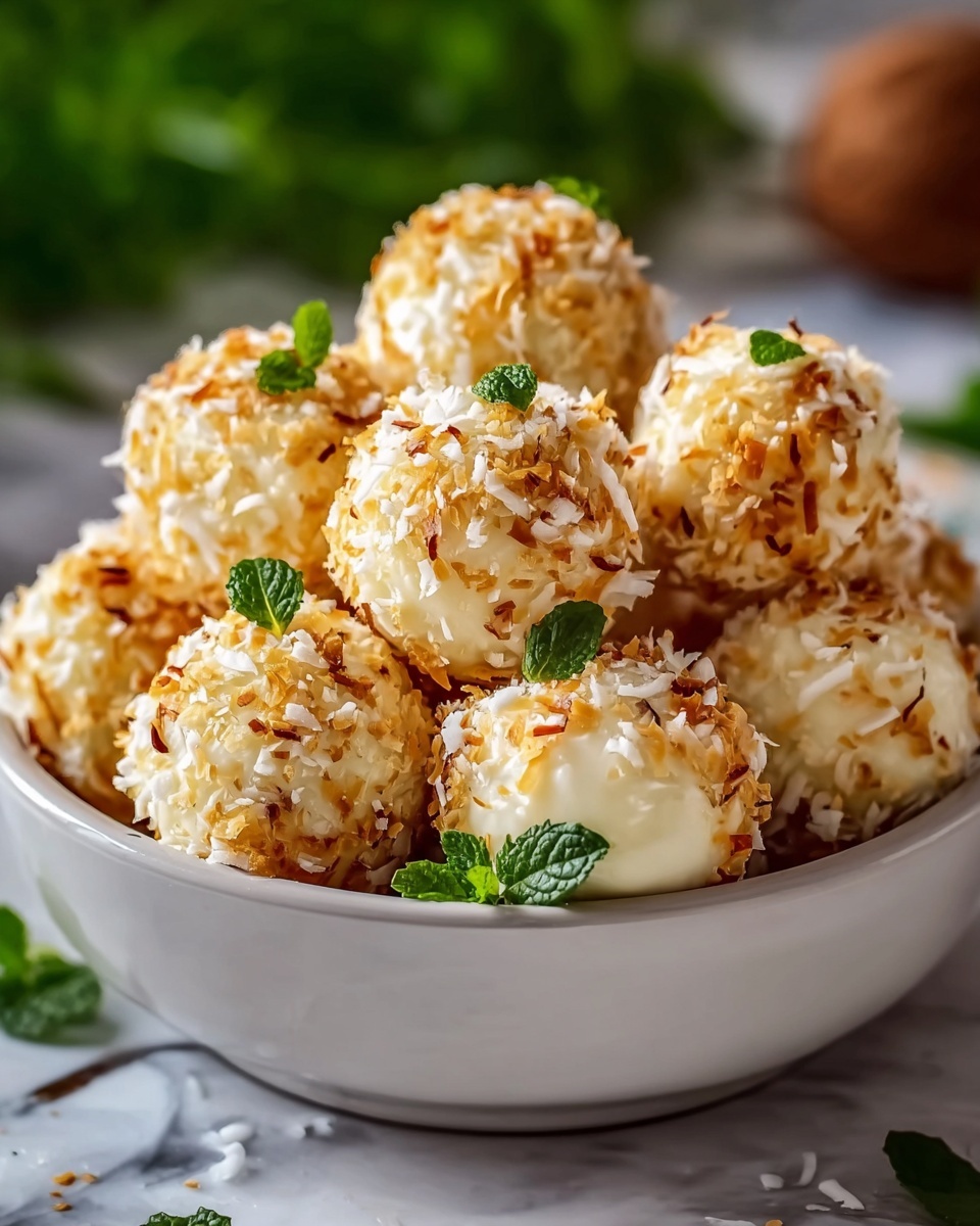 No Bake Coconut Cream Balls Recipe - Recipe Image