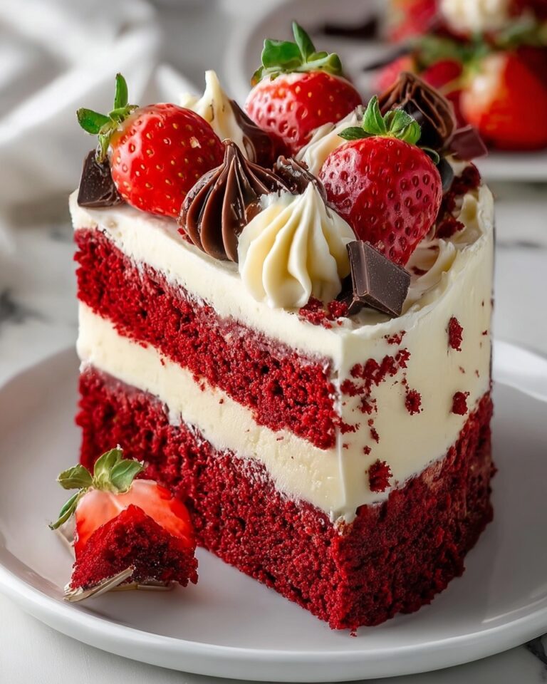 Red Velvet Strawberry Cheesecake Recipe