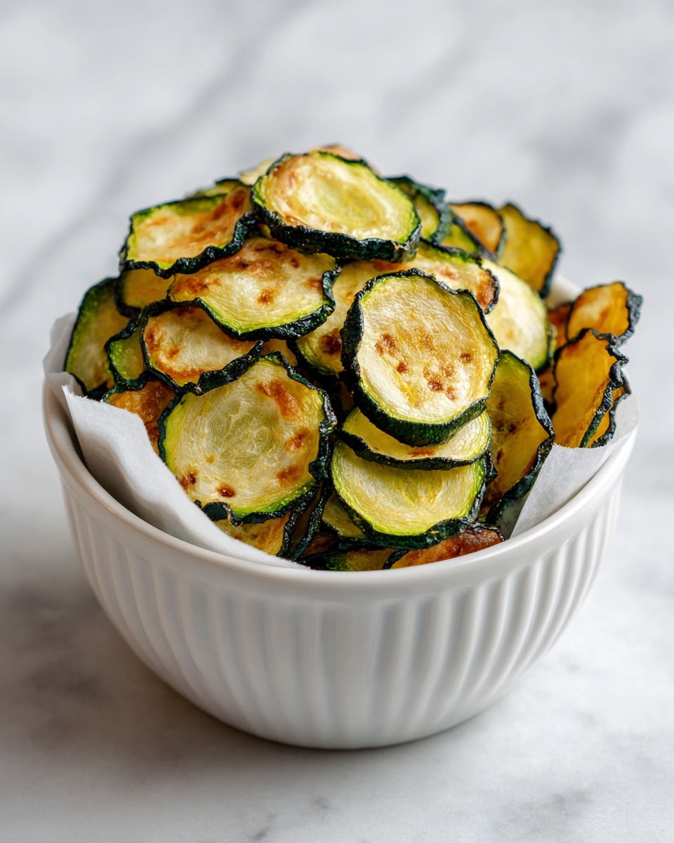 Salt and Vinegar Zucchini Chips Recipe - Recipe Image