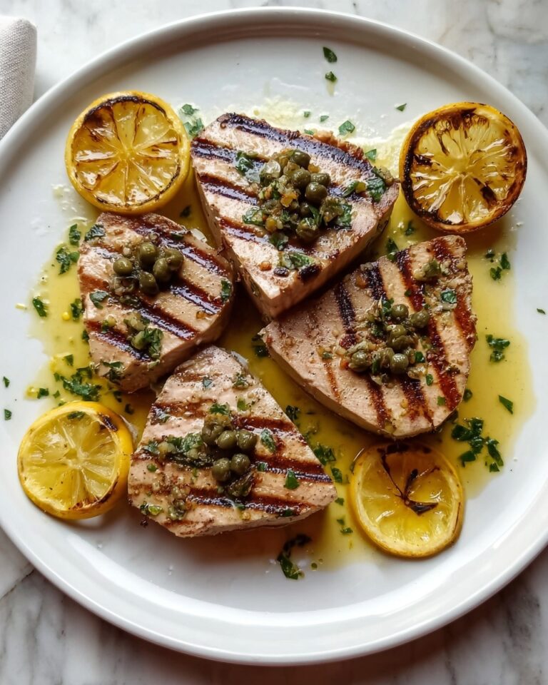 Seared Tuna Steaks with Lemon, Caper, and Parsley Butter Recipe