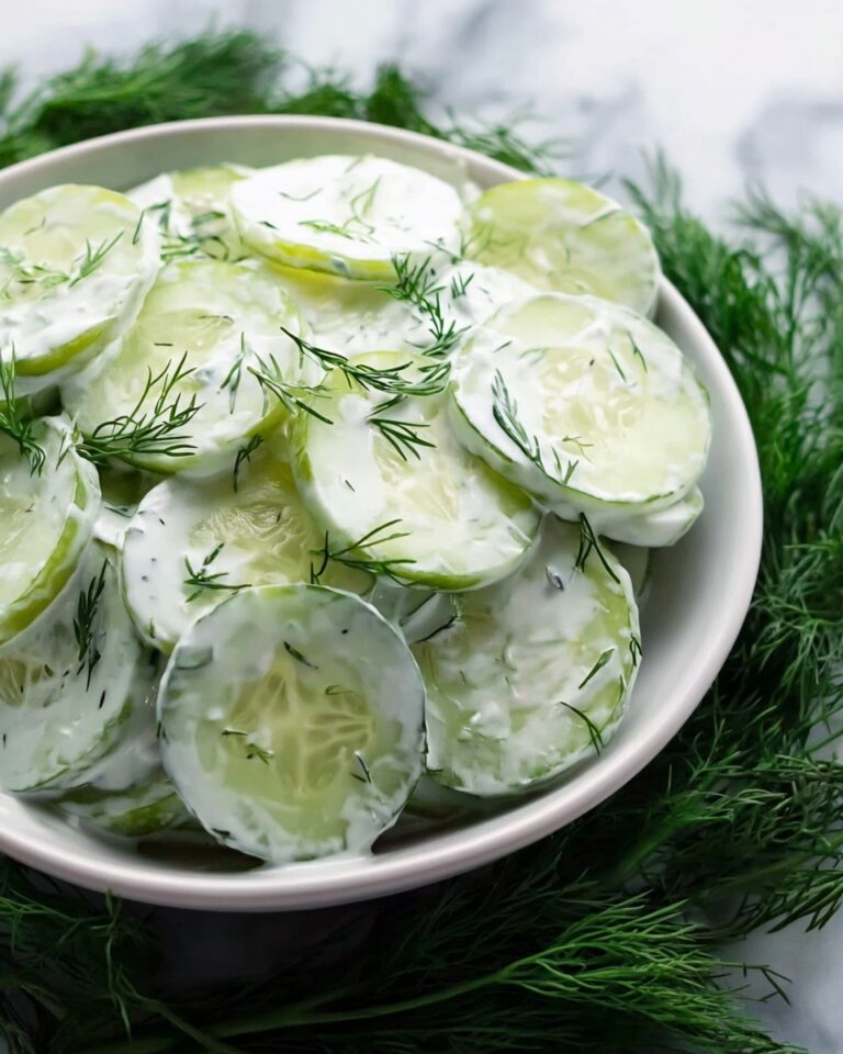 Creamy Cucumber Dill Salad Recipe