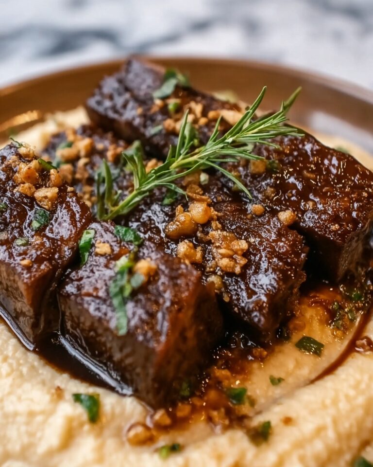 Succulent Short Ribs Slow-Cooked in Cola with Creamy Parmesan Risotto Recipe