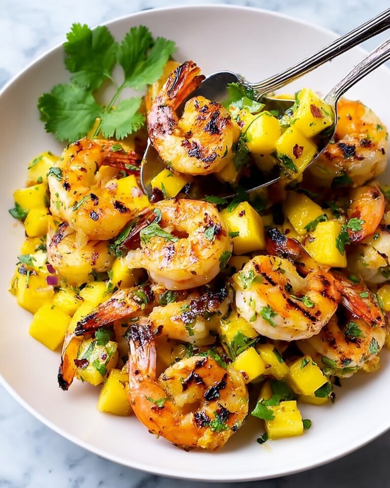 Chilli Lime Prawns with Tangy Mango Salsa Recipe