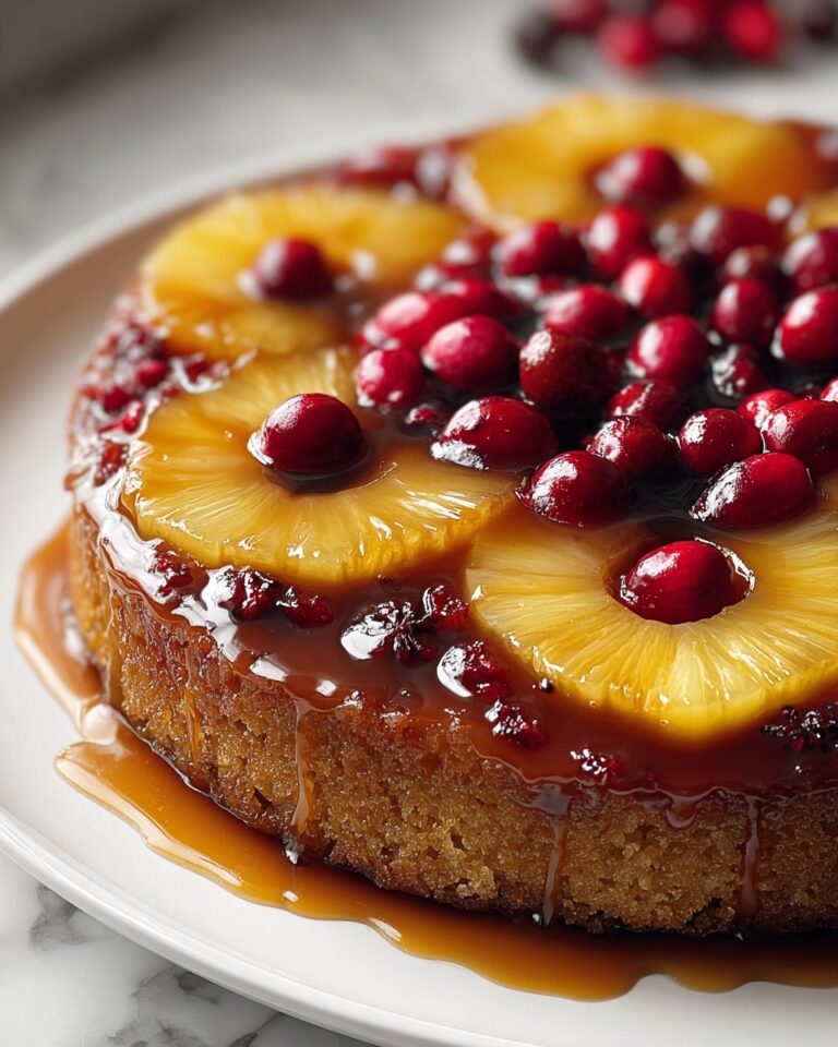 Cranberry Pineapple Upside-Down Cake Recipe