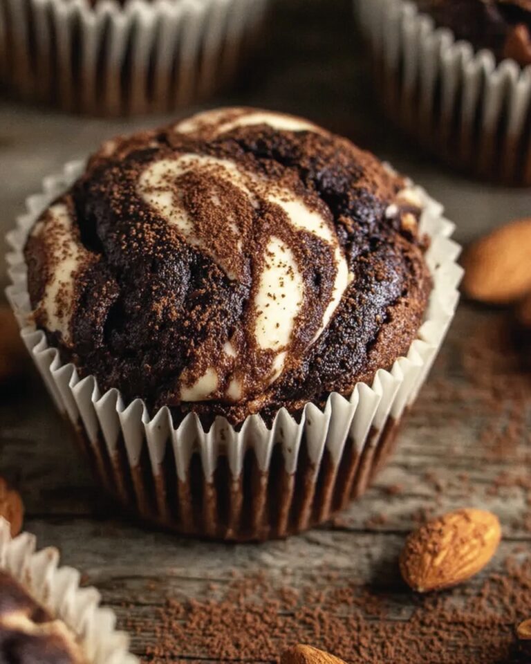 Chocolate Almond Butter Swirl Muffins Recipe
