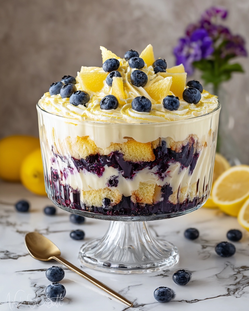 Lemon Blueberry Trifle Recipe - Recipe Image