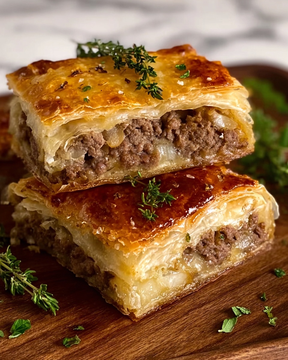 Greek Phyllo Meat Pie (Kimadopita) Recipe - Recipe Image