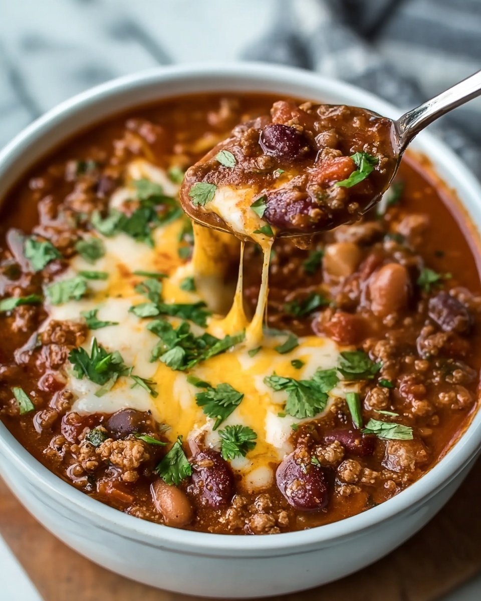 Slow Cooker Cheesy Burger Flavored Soup Recipe - Recipe Image