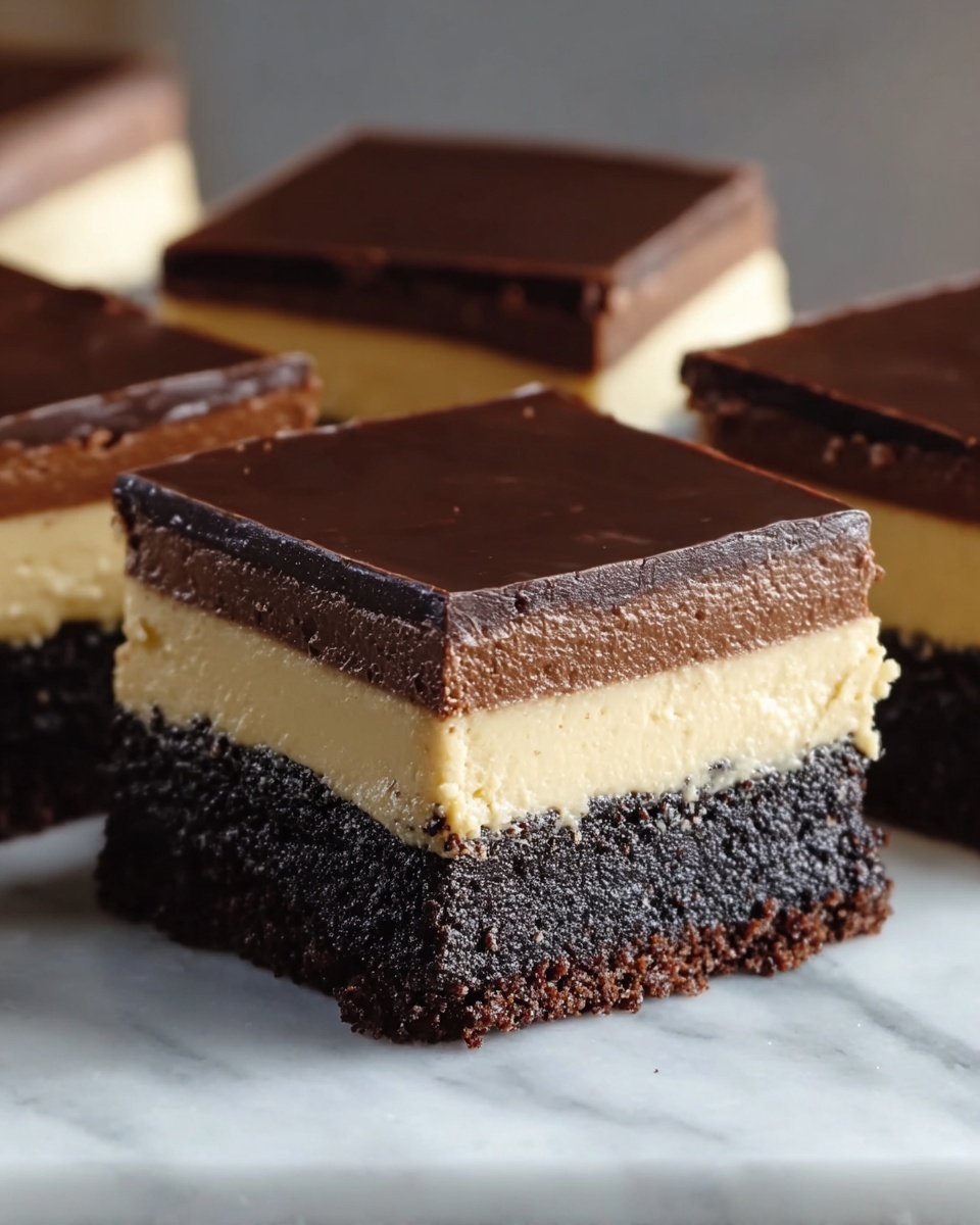 Fudgy Layered Irish Mocha Brownies Recipe - Recipe Image
