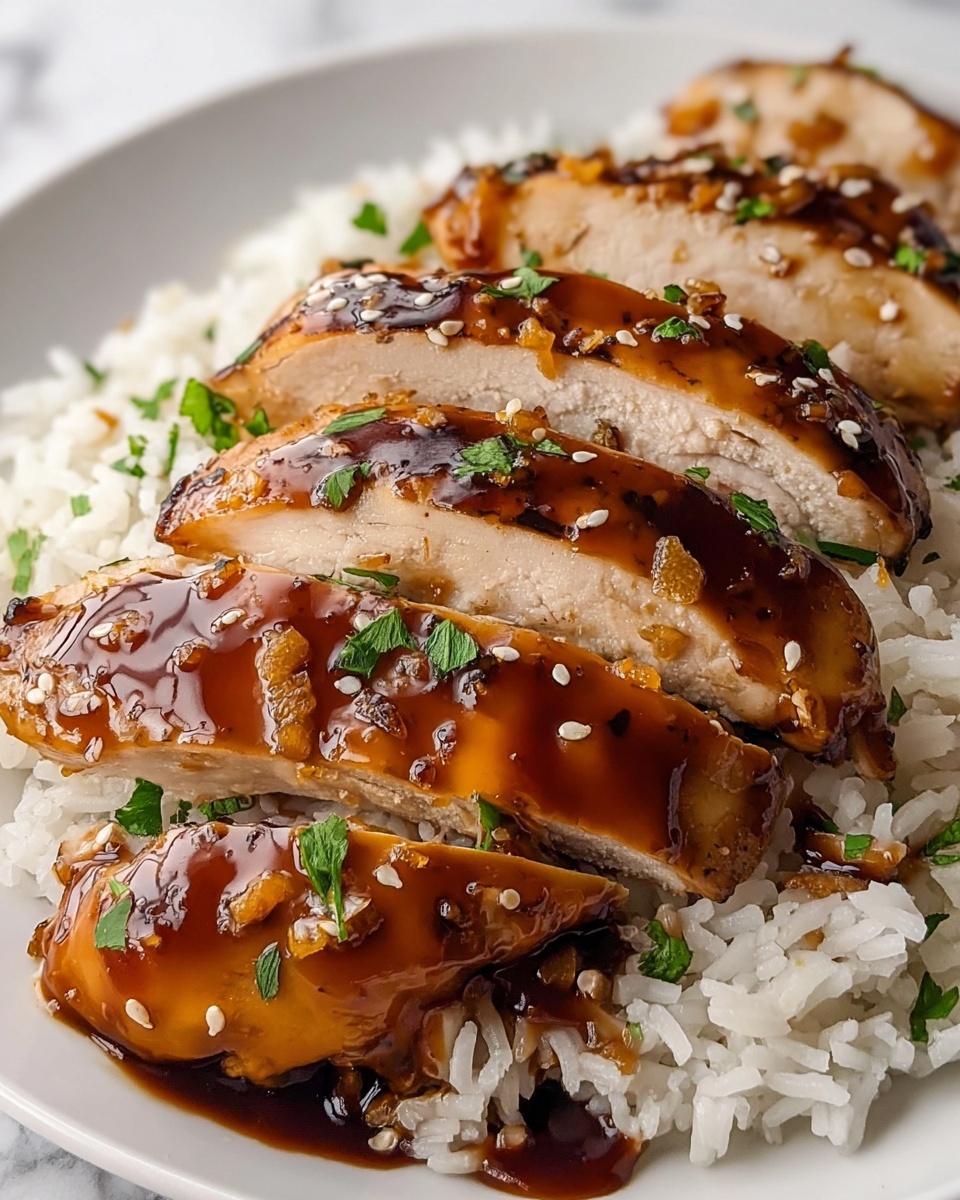 Sweet and Savory Honey Garlic Chicken Breasts Recipe - Recipe Image