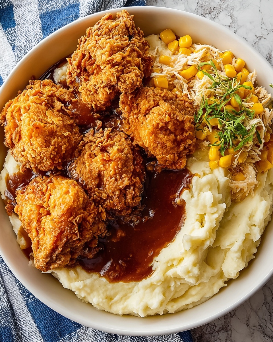 Hearty Southern-Style Crispy KFC Bowls Recipe - Recipe Image