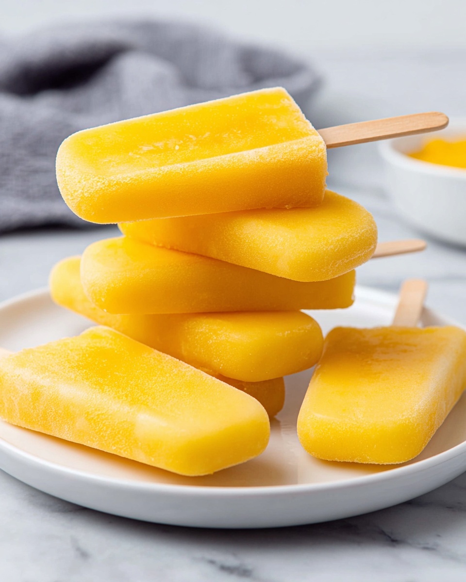 Frozen Mango Yogurt Pops Recipe - Recipe Image
