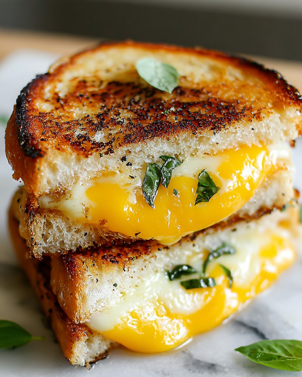 Honey Peach White Cheddar Grilled Cheese Recipe - Recipe Image