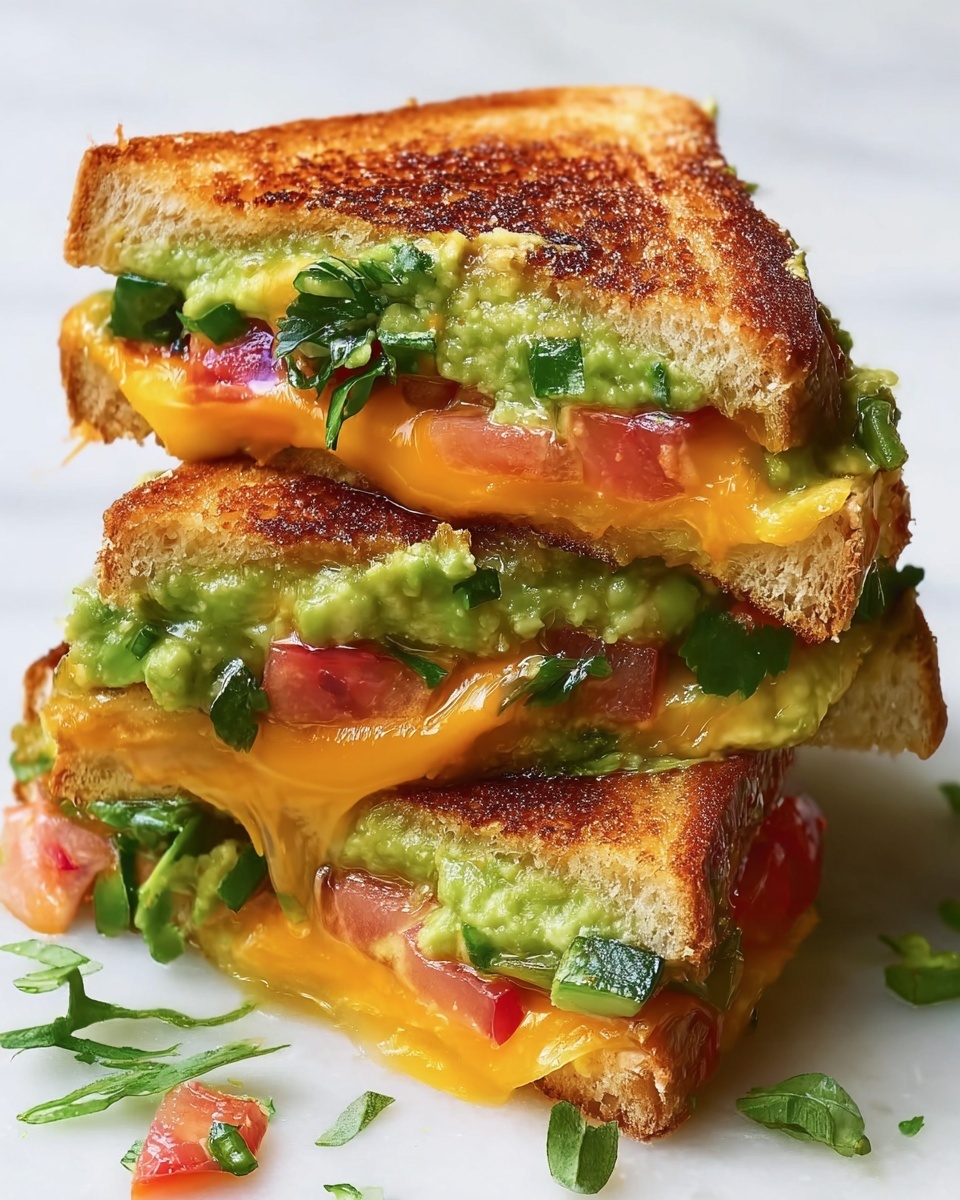 Guacamole Grilled Cheese Sandwich Recipe - Recipe Image