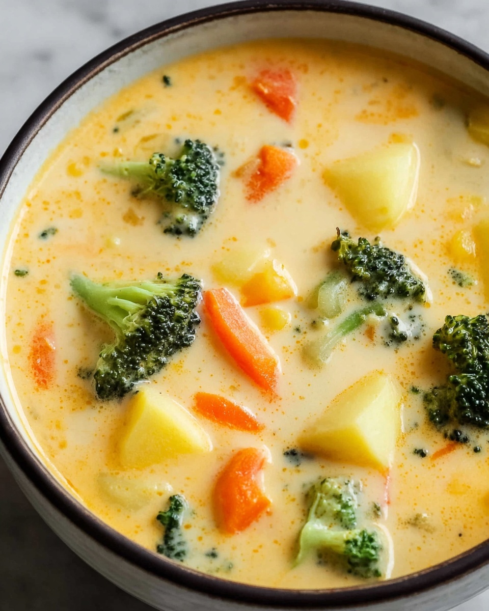 Cheesy Vegetable Soup Recipe - Recipe Image