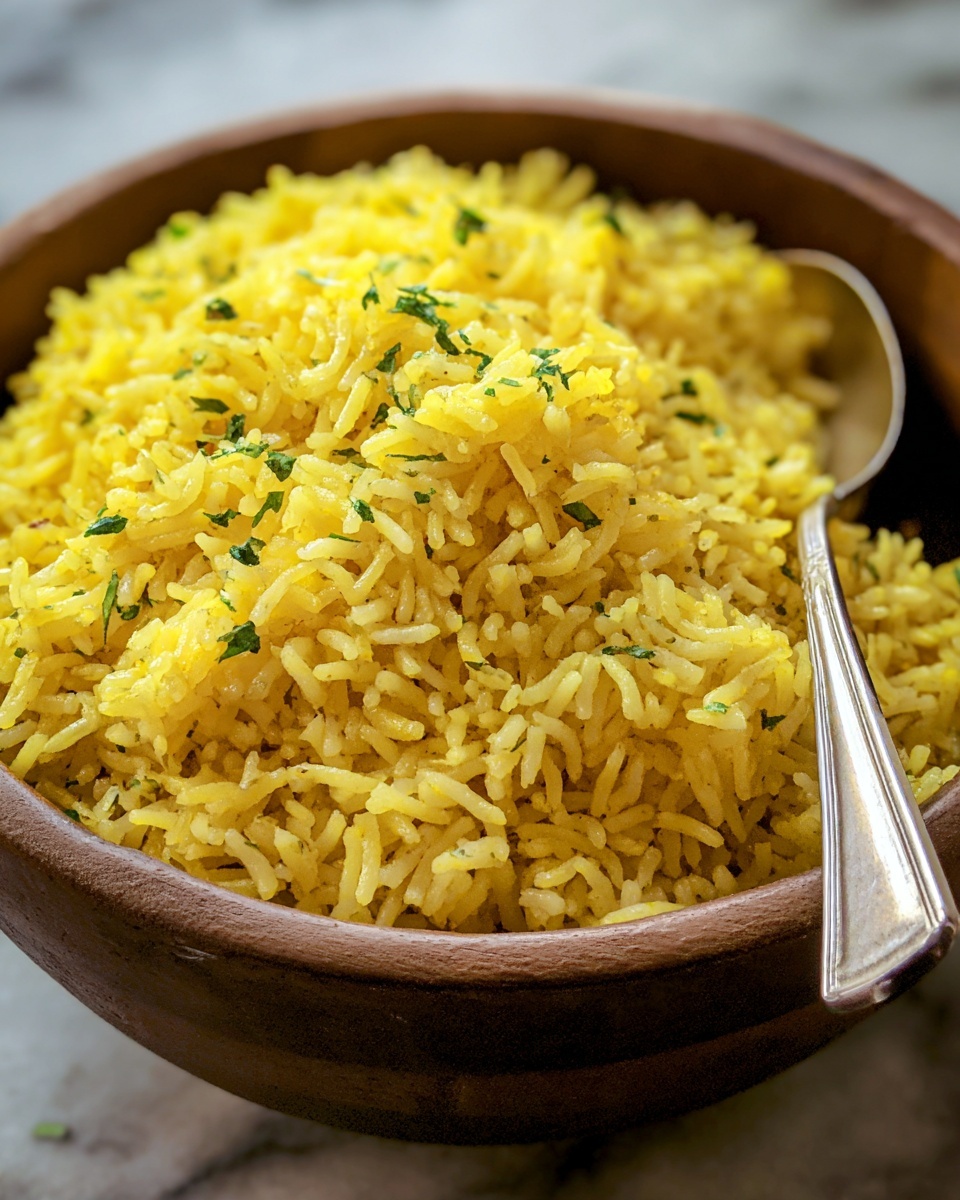 Garlic Turmeric Rice Recipe - Recipe Image