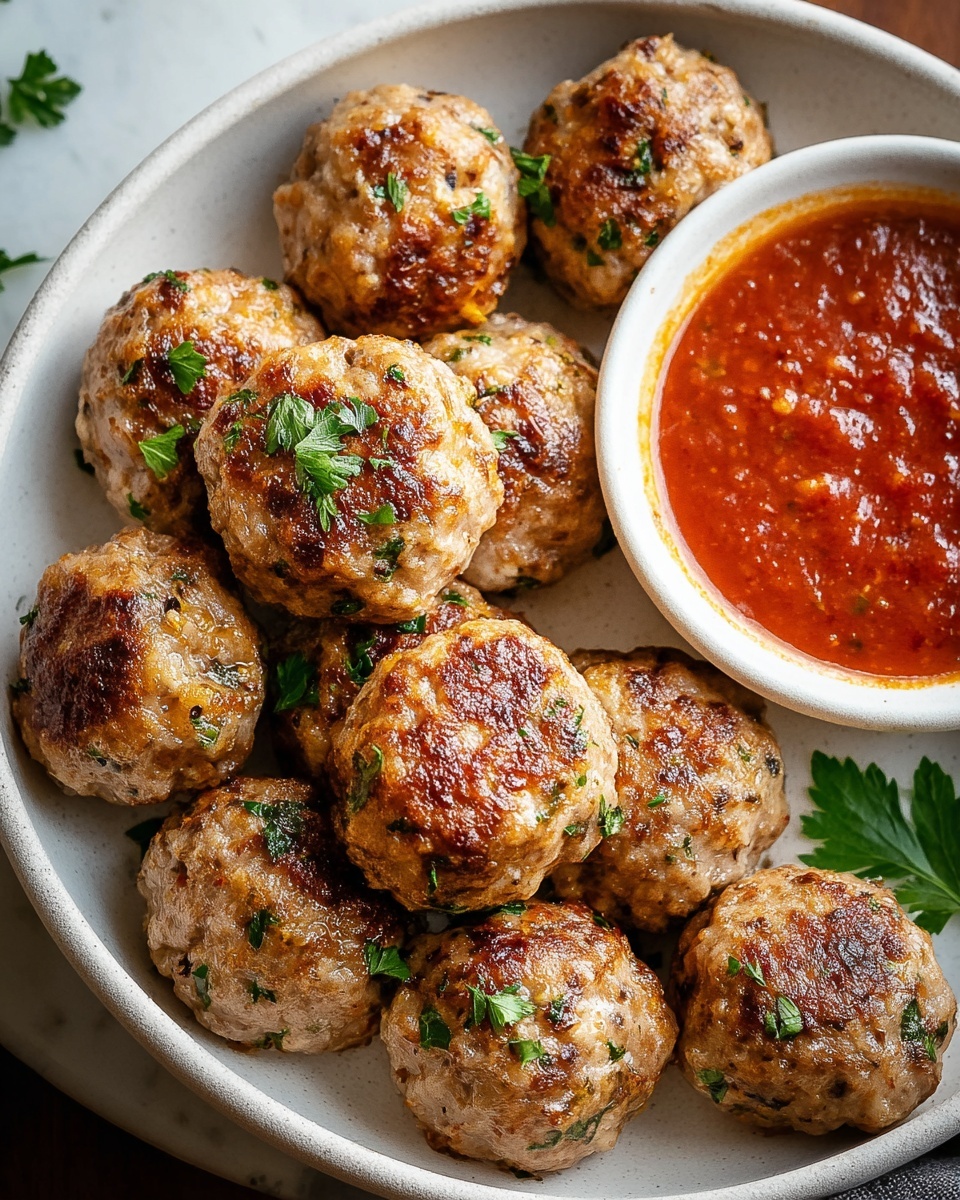 Easy Baked Chicken Meatballs for Family Meals Recipe - Recipe Image