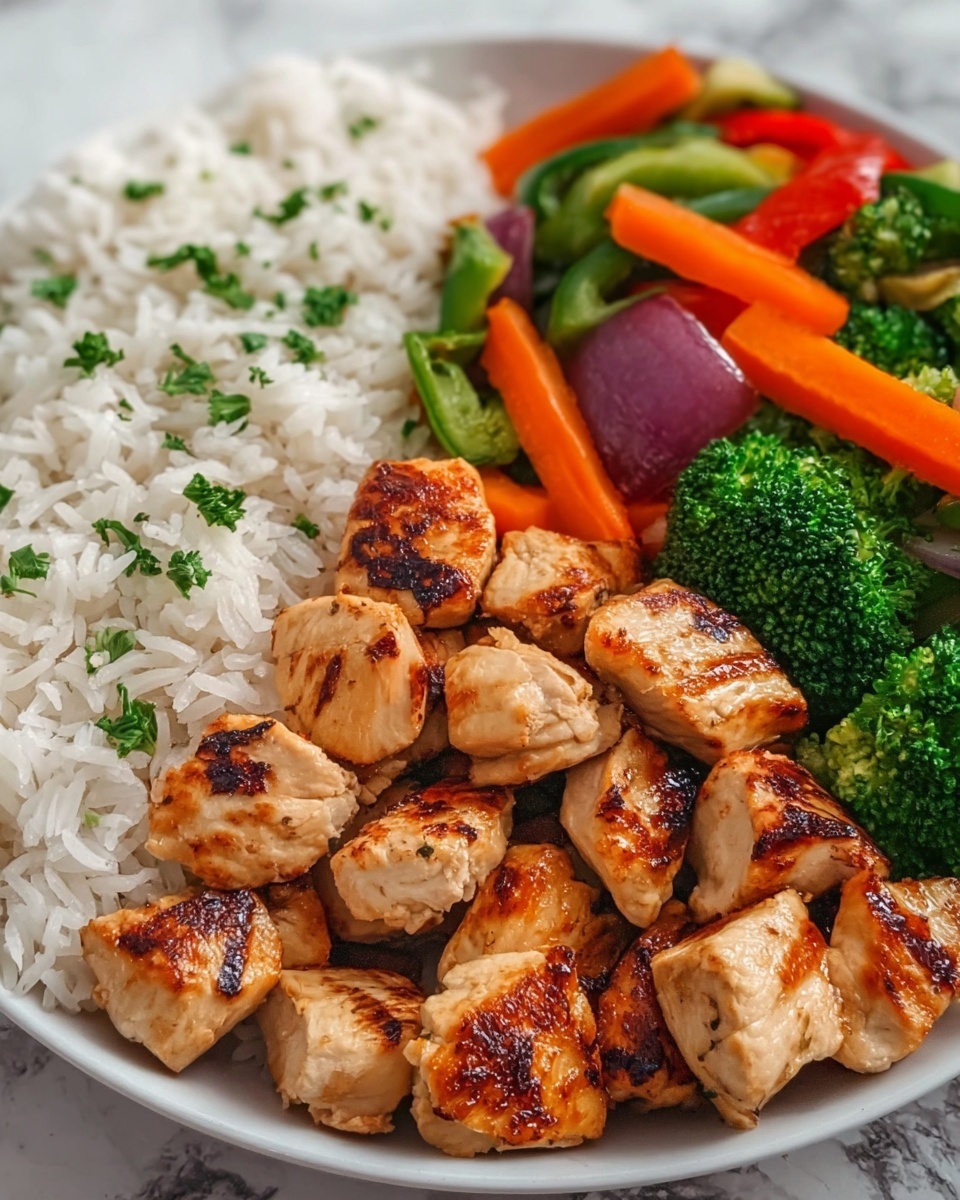 Healthy Chicken & Veggie Stir-Fry with Rice Recipe - Recipe Image