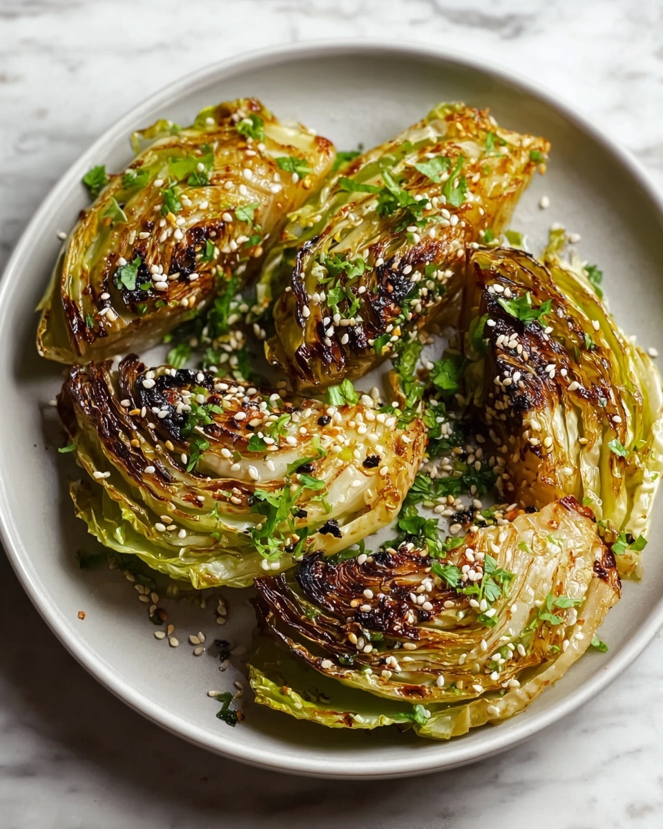 Miso Butter Roasted Cabbage Wedges Recipe - Recipe Image