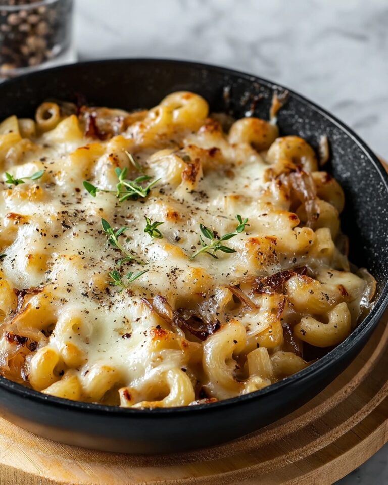 One Pot French Onion Pasta Recipe