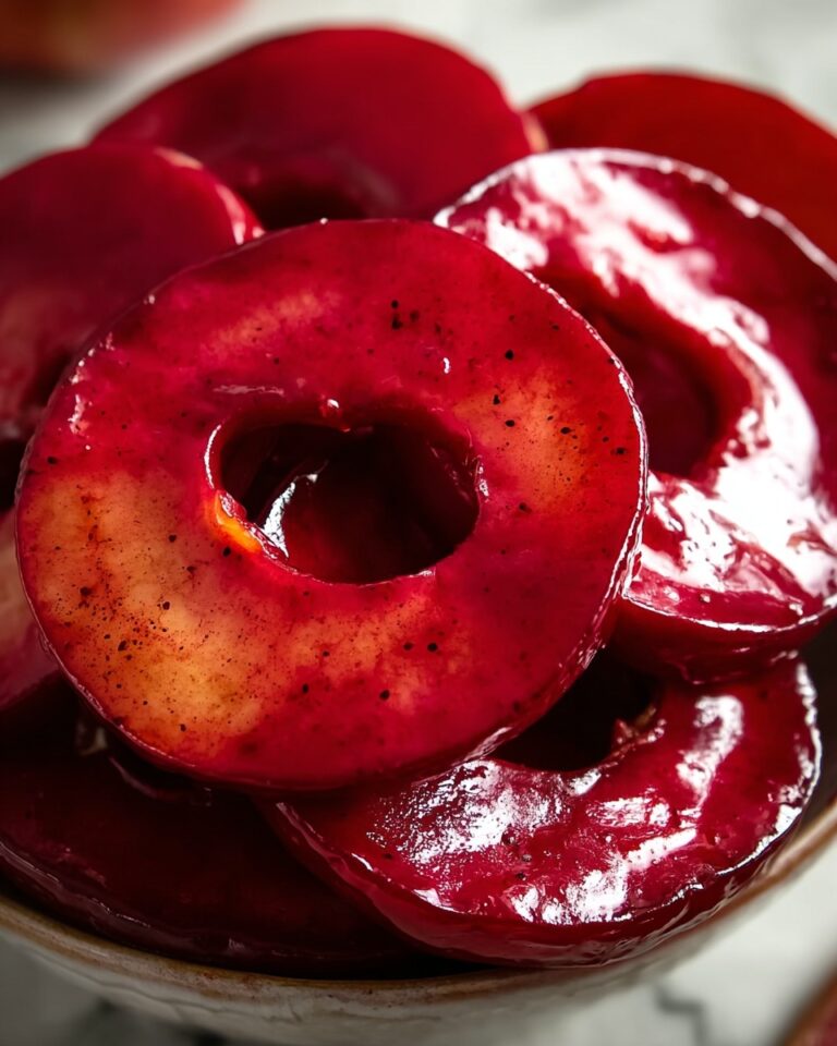 Old-Fashioned Red Cinnamon Apple Rings Recipe