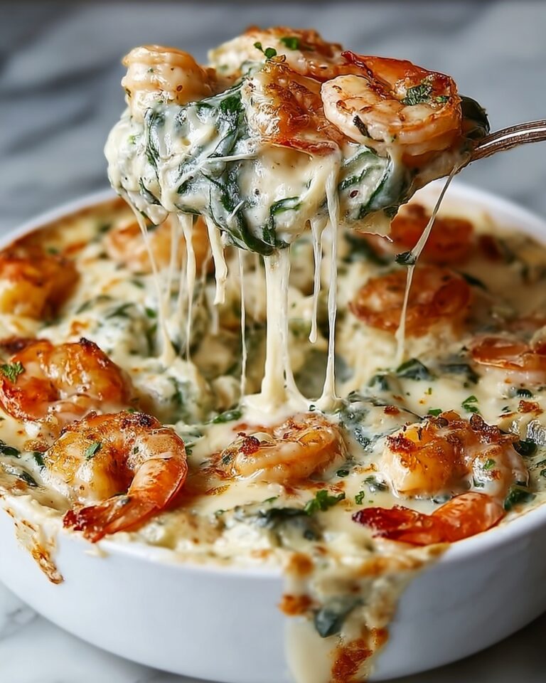 Cheesy Rich and Creamy Shrimp and Crab Spinach Dip Recipe