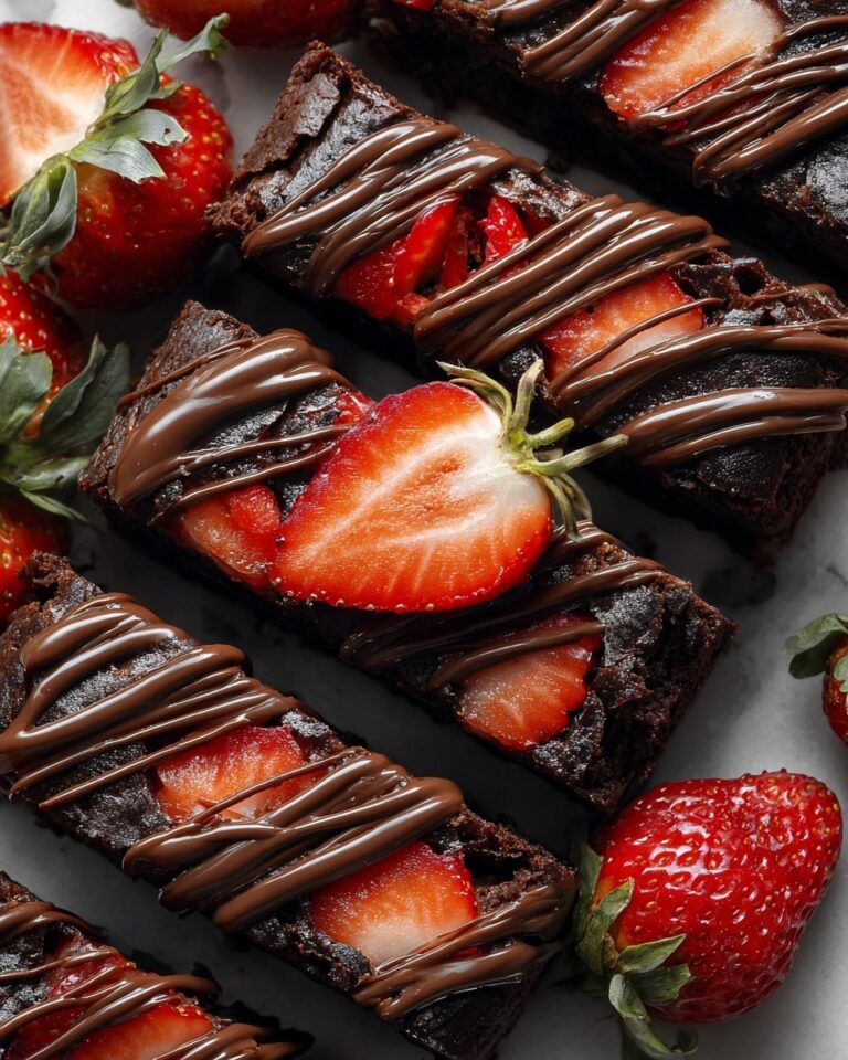 Chocolate-Covered Strawberry Brownies Recipe